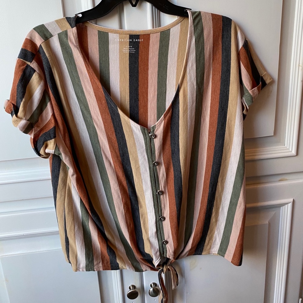 light weight striped summer blouse